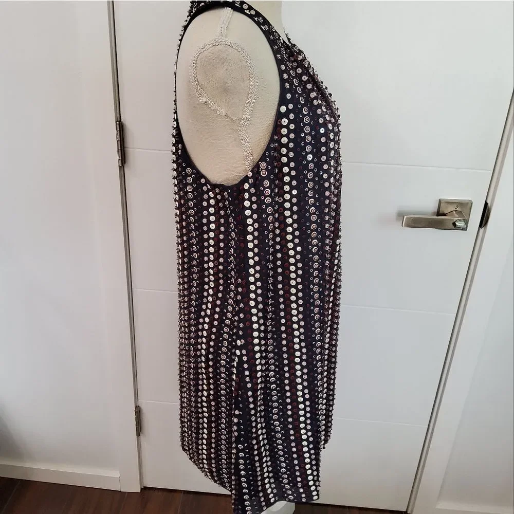 J.Crew Collection Navy Blue Sequin Dress Size 8